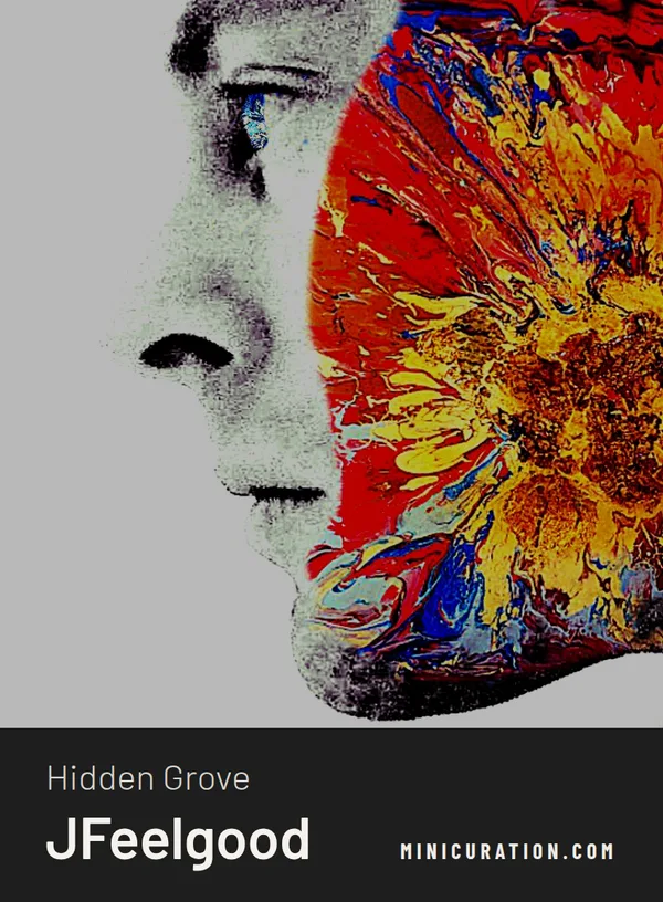 Hidden Grove — card back with the title and artist name